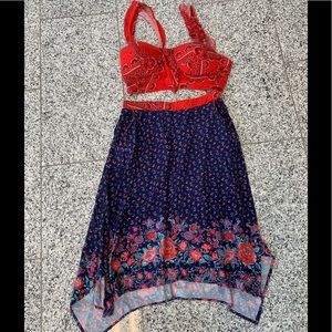 Crop top & Skirt set